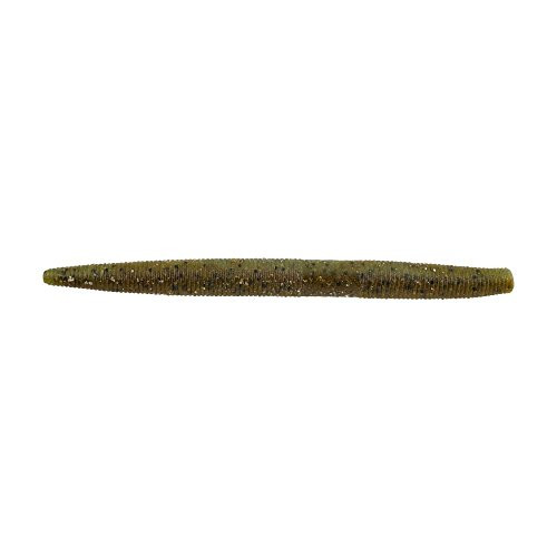 Berkley Power Bait Maxscent The General Worm Bait -8 Count- Green Pumpkin/Watermelon 5 inch