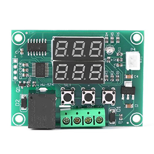 Digital Thermostat Module Micro DC 12V -50? to  Plus110? Temperature Controller Board Electronic Temperature Control Module Switch 10A Relay Waterproof Sensor Probe Dual LED Display
