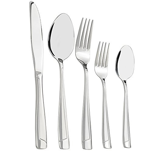 Cand 40 Pieces Stainless Steel Silverware Set