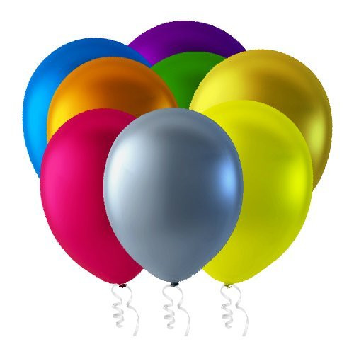 Creative Balloons 12" Latex Balloons - Pack of 144 Piece - Metallic Assorted Colors