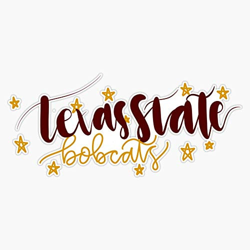 Leyland Designs Texas State Bobcats Sticker Outdoor Rated Vinyl Sticker Decal for Windows Bumpers Laptops or Crafts 5 inch