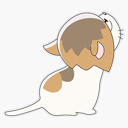 Leyland Designs Chibi Cat Kenma Sticker Outdoor Rated Vinyl Sticker Decal for Windows Bumpers Laptops or Crafts 5 inch