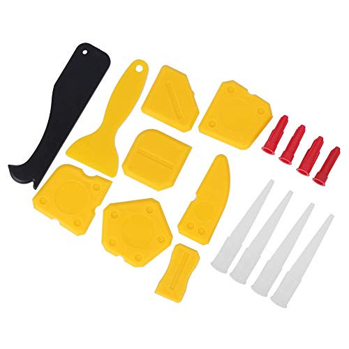 ??????? ???? ?????Sealant Scraper Plastic Scraper Sealant Remover Silicone Caulk Remover 17Pcs for Molding Grouting