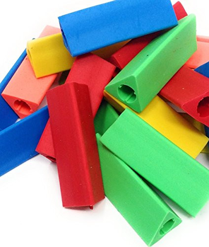 Triangle Pencil Grip Assorted Colors -Package of 18-
