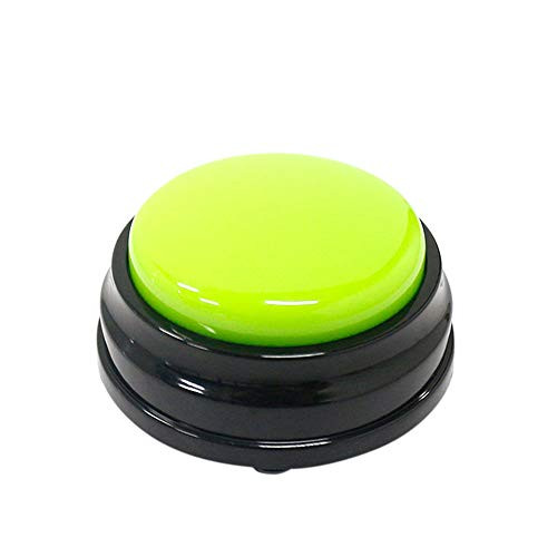 Ritioneer Resources Recordable Answer Buzzers Record Talking Button Personalized Colored Button Classroom Supplies Decorations 1 PCS Green Button