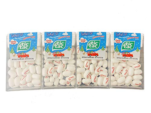 Tic Tac Holiday Candy Cane Mints 0.84 Oz Pack Of 4 Candy Cane Flavored Hard Mint Candy Christmas Candy Cane Inspired Mint Refreshing Long-Lasting And Powerful Mint Candy Chose Your Pack -4 Pack- Tic Tac Holiday Candy Cane Mints 0.84 Oz Pack Of 4 Candy Cane Flavored Hard Mint Candy Christmas Candy Cane Inspired Mint Refreshing Long-Lasting And Powerful Mint Candy Chose Your Pack -4 Pack-