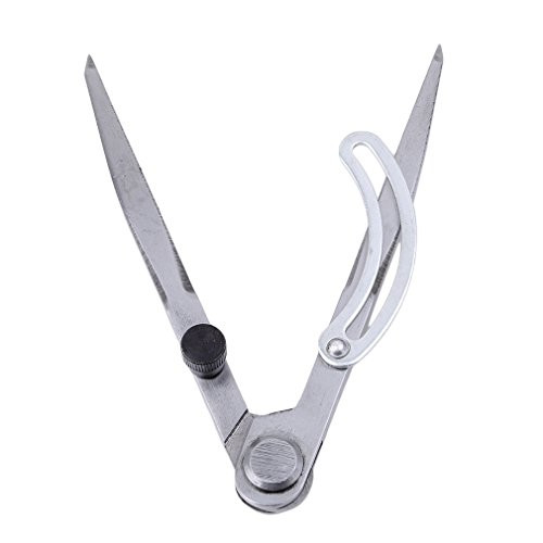 TraveT Rotating Wing Divider Caliper DIY Leather Craft Making Rotating Compass Leather Edge Marking Tool