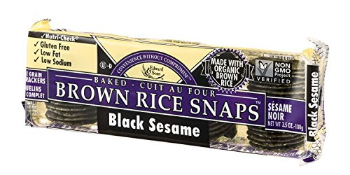 Edward  and  Sons Brown Rice Snaps Black Sesame - 3.5 oz