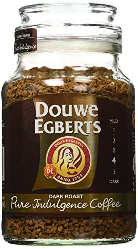 Douwe Egberts Pure Indulgence Instant Coffee, Dark Roast, 6.7-Ounce, 190g (Pack of 2)