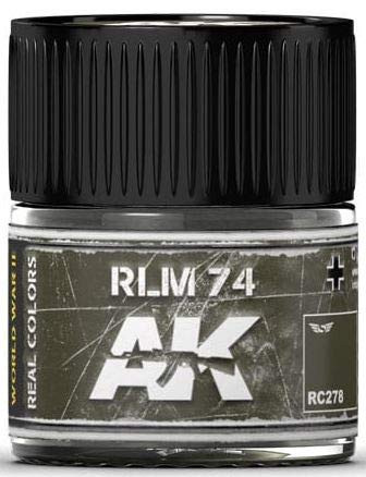 AK Interactive Real Color Air Single Paint Line 10ml - RC206 thru RC284 Color RLM 74 - RC278