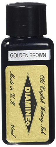 Diamine 30 ml Bottle Fountain Pen Ink Golden Brown
