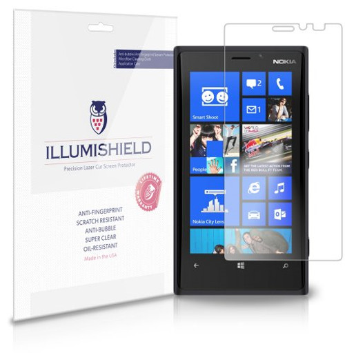 iLLumiShield Screen Protector Compatible with Nokia Lumia 920 -3-Pack- Clear HD Shield Anti-Bubble and Anti-Fingerprint PET Film iLLumiShield Screen Protector Compatible with Nokia Lumia 920 -3-Pack- Clear HD Shield Anti-Bubble and Anti-Fingerprint PET Film