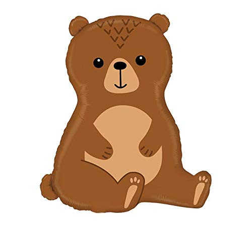 Adorable Woodland Brown Bear 34 inch Foil Party Balloon Adorable Woodland Brown Bear 34 inch Foil Party Balloon