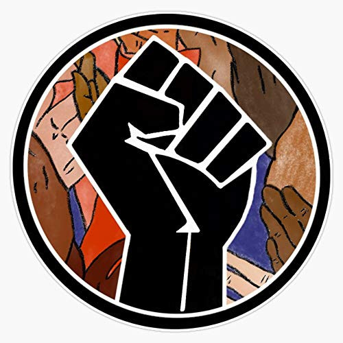 Black Lives Matter Circle Sticker Sticker Sticker Vinyl Bumper Sticker Decal Waterproof 5 inch