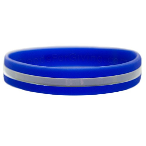 Goods For Giving Thin White Line Bracelet EMS EMT Paramedic Emergency Medical Services Support· 1 5 10 25 50 100 Packs
