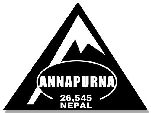 GHaynes Distributing Triangle Shaped Annapurna Sticker Decal -rv Climb Hike Nepal hi- 3 x 4 inch