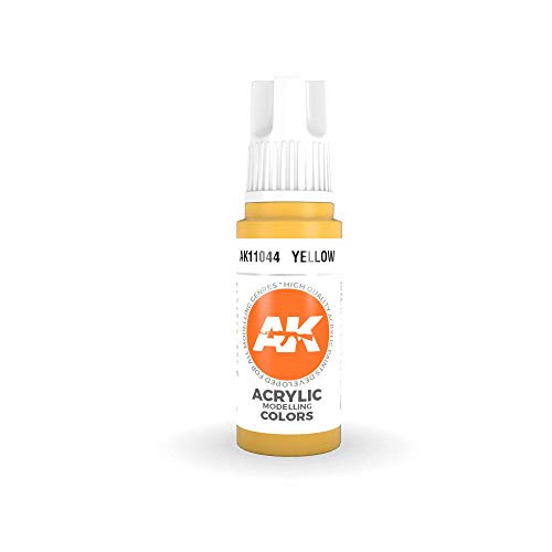AK Interactive 3rd Gen Acrylic Yellow 17ml - Plastic Model Building Tools Accessories and Paints  11044