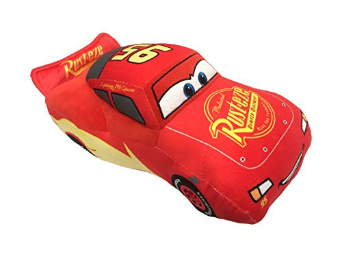 Disney Pixar Cars 3 Plush Stuffed Lightning Mcqueen Red Pillow Buddy - Kids Super Soft Polyester Microfiber, 17 inch (Official Pixar Product)