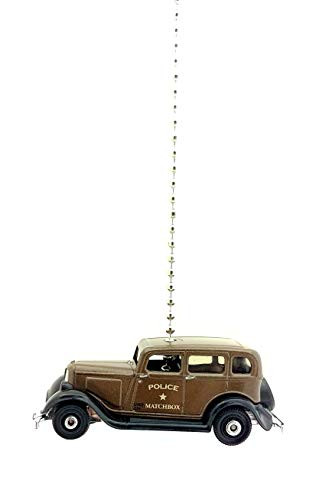 Matchbox Plymouth Diecast Ceiling Fan Light Pull Ornaments -1933 Plymouth PC Sedan - Brown-