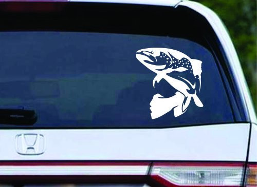 Bazinga Designs Brown Trout Die Cut Vinyl Decal Sticker
