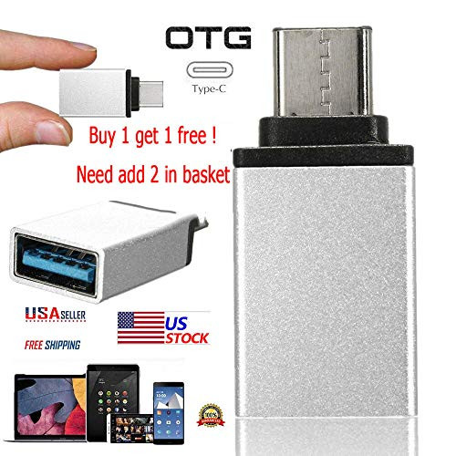 USB 3.1 Type C Male to USB 3.0 Female Adapter Connector Converter Silver OTG