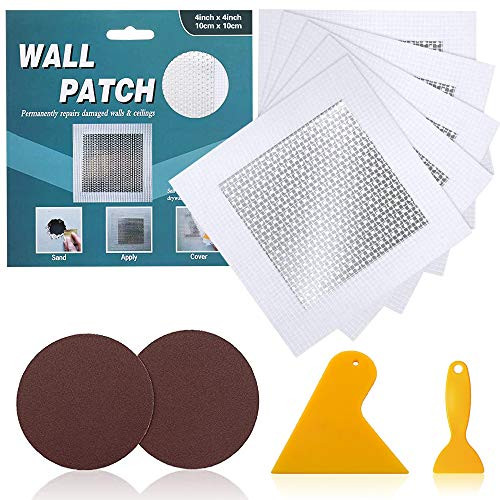 4 by 4 Drywall Repair Patch Wall Patch Repair Kit Self Adhesive Wall Mesh Repair Large Hole Patch for Drywall Sheet Rock Patch Aluminum Metal Sheetrock Ceiling Dry Wall Patch-4 Inch 5 Pieces- 4 by 4 Drywall Repair Patch Wall Patch Repair Kit Self Adhesive Wall Mesh Repair Large Hole Patch for Drywall Sheet Rock Patch Aluminum Metal Sheetrock Ceiling Dry Wall Patch-4 Inch 5 Pieces-
