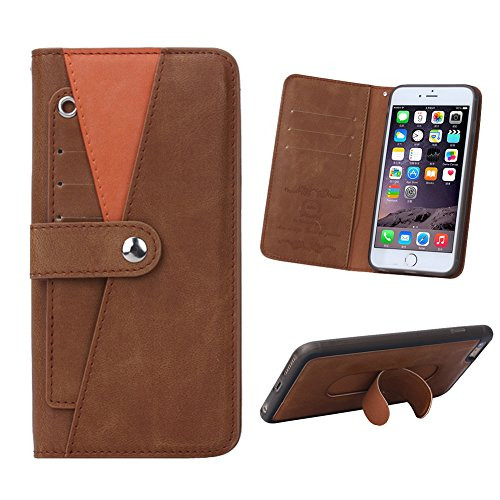 iPhone 6 case iPhone 6s Wallet case iLapland PU Leather Folio Flip Credit Card Slots Cash Holder Case with Stand Feature for Apple iPhone 6 6s -Brown -iPhone 6/6s--