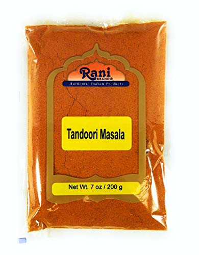 Rani Tandoori Masala -Natural No Colors Added- Indian 11-Spice Blend 7oz -200g- ~ Salt Free - Vegan - Gluten Free Ingredients - NON-GMO