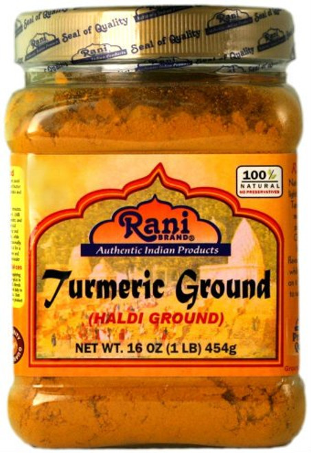 Rani Turmeric -Haldi- Root Powder Spice -High Curcumin Content- 16oz -454g- 1lb ~ All Natural - 100 percent Pure Salt Free - Vegan - Gluten Friendly Ingredients - NON-GMO - Indian Origin Rani Turmeric -Haldi- Root Powder Spice -High Curcumin Content- 16oz -454g- 1lb ~ All Natural - 100 percent Pure Salt Free - Vegan - Gluten Friendly Ingredients - NON-GMO - Indian Origin