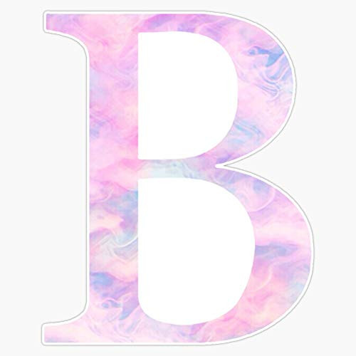 Leyland Designs Beta Pink Watercolor Sticker Outdoor Rated Vinyl Sticker Decal for Windows Bumpers Laptops or Crafts 5 inch