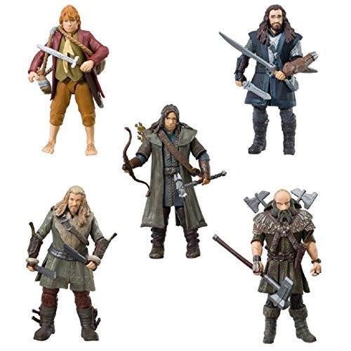 The Bridge Direct Hobbit Hero Pack - Bilbo, Thorin, Dwalin, Kili and Fili 3.75" Figure Box Set