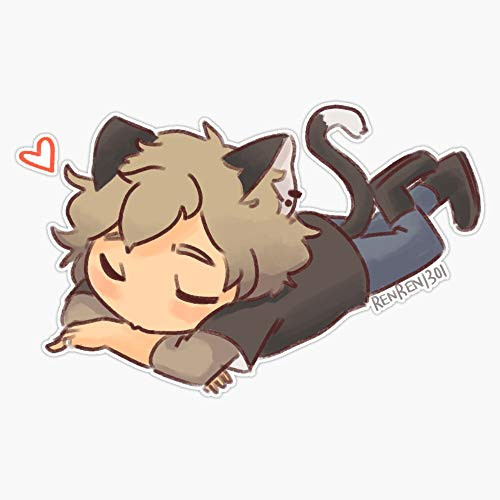 Leyland Designs Nyaaa Sticker Outdoor Rated Vinyl Sticker Decal for Windows Bumpers Laptops or Crafts 5 inch