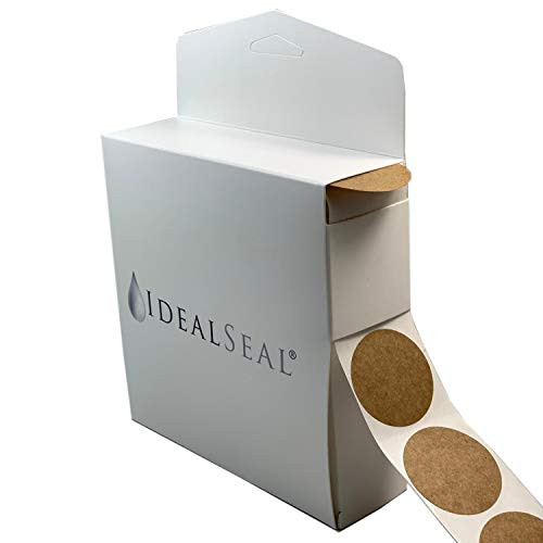 Natural Brown Kraft Color Coding Labels Round Circle Dots 1.5 Inch with 1500 Permanent Adhesive Stickers