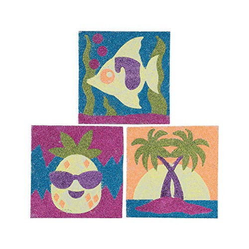 Tropical Glitter Art - Crafts for Kids and Fun Home Activities