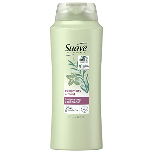 Suave Professionals Invigorating Conditioner for Dry Damaged Hair Rosemary and Mint Paraben-free and Dye-free Deep Hair Conditioner 28 oz