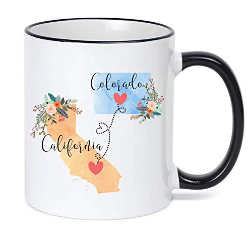 California to Colorado Mug Colorado to California Mug California Colorado Gift Colorado California Coffee Cup