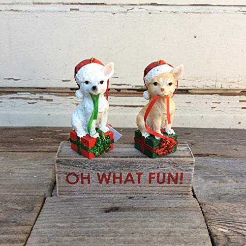 AGD Christmas Decor - Oh What Fun Prim Resin Cats In Hats Display AGD Christmas Decor - Oh What Fun Prim Resin Cats In Hats Display