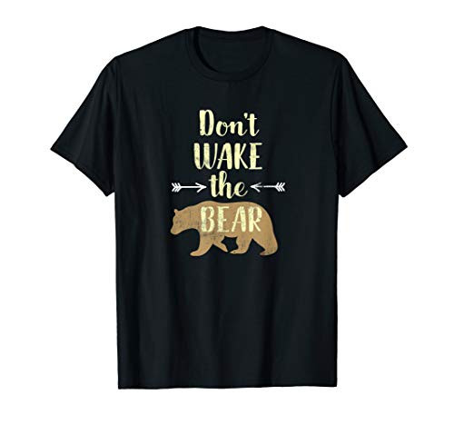Brown Bear Vintage Light Distress Dont Wake The Bear T-Shirt