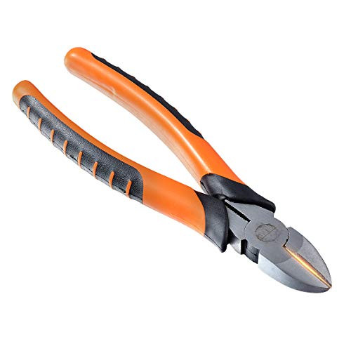 KATUR Diagonal Pliers 8 Inch Micro Flush Wire Cutters Professional Side Cutting Nippers Pliers Diagonal Cutting Plier -8 Inch-