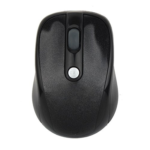 Neigei Wireless Computer Mouse 2.4GHz USB Optical Rechargeable Ergonomic LED Wireless Silent Mouse 400-1600 Adjustable DPI 6 Buttons Compatible with PC Laptop Notebook Desktop -Black-