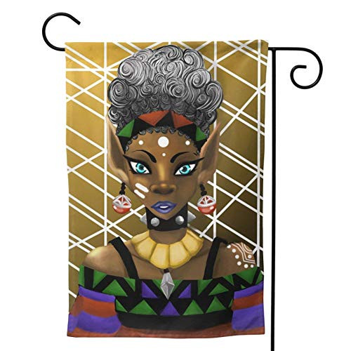 POUDBDH Afro High Pineapple Ponytail Women Yellow Brown Seasonal Family Double Sided Garden Flag Outdoor Funny Decorative Flags for Garden Yard Lawn Decor Gift 12 X 18 Inch POUDBDH Afro High Pineapple Ponytail Women Yellow Brown Seasonal Family Double Sided Garden Flag Outdoor Funny Decorative Flags for Garden Yard Lawn Decor Gift 12 X 18 Inch