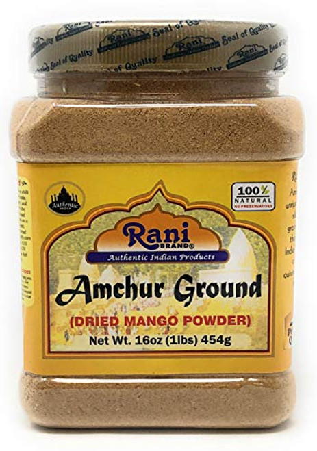 Rani Amchur -Mango- Ground Powder Spice 16oz -454g- ~ All Natural Indian Origin - No Color - Gluten Friendly - Vegan - NON-GMO - No Salt or fillers Rani Amchur -Mango- Ground Powder Spice 16oz -454g- ~ All Natural Indian Origin - No Color - Gluten Friendly - Vegan - NON-GMO - No Salt or fillers