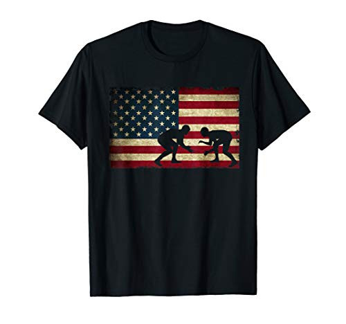 American Flag Wrestling - Cool USA Wrestle Gift Tee for Fans T-Shirt American Flag Wrestling - Cool USA Wrestle Gift Tee for Fans T-Shirt