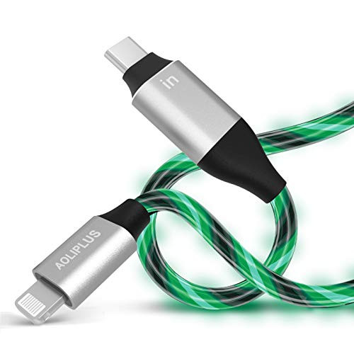 USB C to Lightning Cable -Apple MFi Certified- 6ft iPhone 12 Charger Cord LED Lightning to USB C PD Fast Cable Compatible with iPhone 12/12Pro/12Pro Max/11Pro/11Pro MAX/XS/XS MAX/XR/X/8/8Plus -Green-
