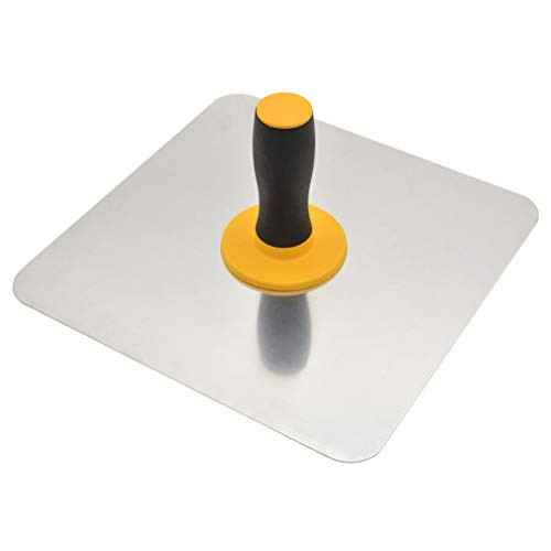 yusheng Aluminium Plastering Hawk with Soft Grip Handle Plaster Mortar Board Holder Finishing Plastering Tool for Cement Mortar Drywall -11.8 inchx11.8 inch-
