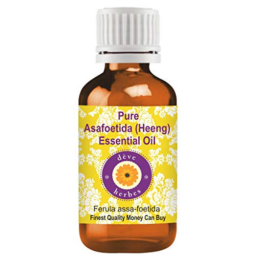 Deve Herbes Pure Asafoetida -Heeng- Essential Oil -Ferula assa-foetida-with Internal Plastic Euro Dropper 100 percent Therapeutic Grade Steam Distilled for Personal Care 5ml -0.16 oz- Deve Herbes Pure Asafoetida -Heeng- Essential Oil -Ferula assa-foetida-with Internal Plastic Euro Dropper 100 percent Therapeutic Grade Steam Distilled for Personal Care 5ml -0.16 oz-