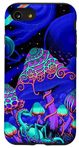 iPhone SE -2020- / 7 / 8 Psychedelic Trippy Magic Mushroom Pattern Colorful phone Case
