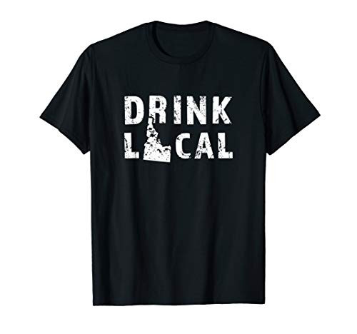 Drink Local Idaho Craft Beer ID Breweries Souvenir Gift T-Shirt