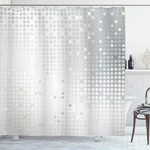 Ambesonne Grey Shower Curtain Gradient Shapes Digital Vibrant Colored Modern Style Graphic Print Monochromatic Cloth Fabric Bathroom Decor Set with Hooks 70 inch Long Grey Ambesonne Grey Shower Curtain Gradient Shapes Digital Vibrant Colored Modern Style Graphic Print Monochromatic Cloth Fabric Bathroom Decor Set with Hooks 70 inch Long Grey