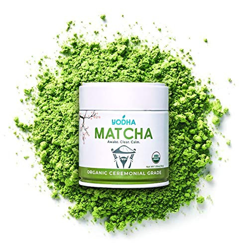 Yodha Matcha USDA Organic Matcha Green Tea Powder Ceremonial Grade  Japanese Matcha Powder - Ceremonial Matcha Ceremonial Grade Matcha Tea Powder  Matcha Green Tea Powder Ceremonial Grade Matcha